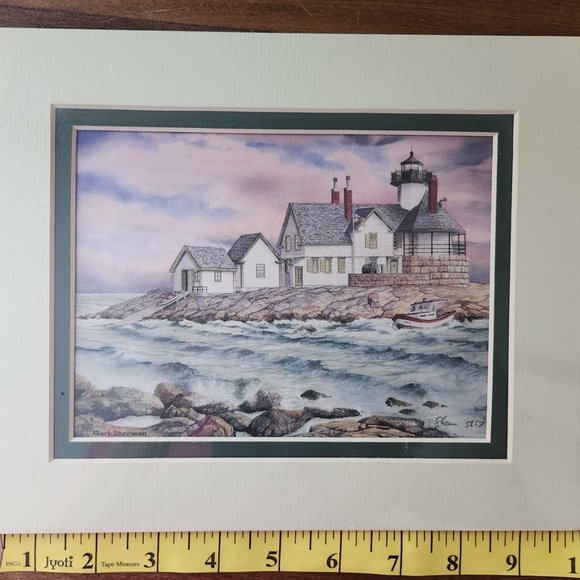 Cuckolds, Maine Signed Lighthouse Print by Mark Sherman - Picture 3 of 6